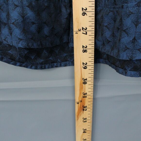 Robert Graham Shirt Mens Medium Diamante Button Up Contrast Cuffs Blue Collared - Picture 10 of 11